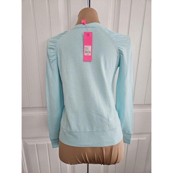 Lilly Pulitzer Bubbly Aquamarine Longsleeve Top Size XS NWT - Picture 4 of 8